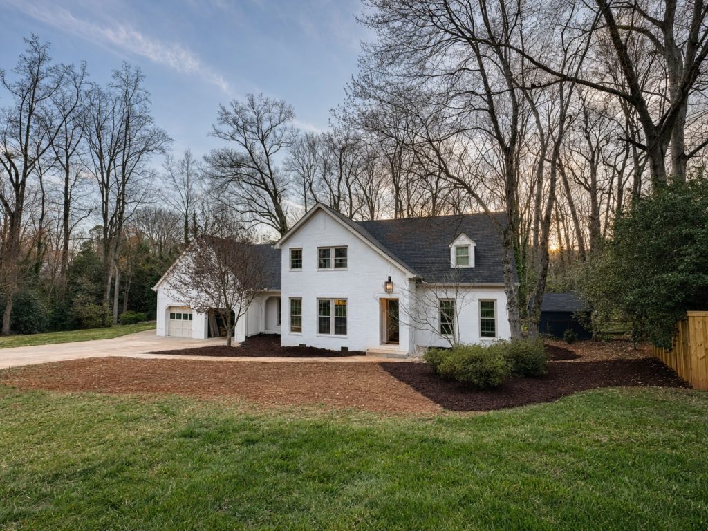 Polished White Brick Exterior Renovation