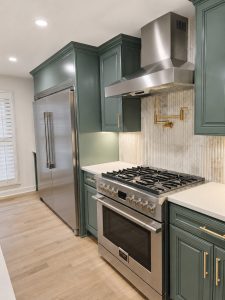 Refined Green Cabinet Kitchen