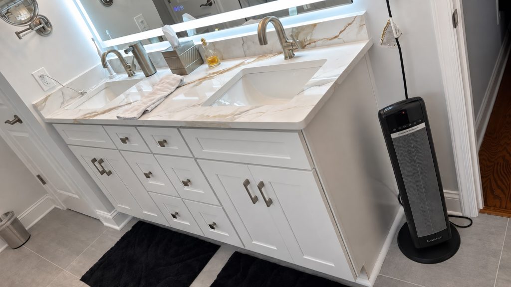 Refined bathroom renovation interior