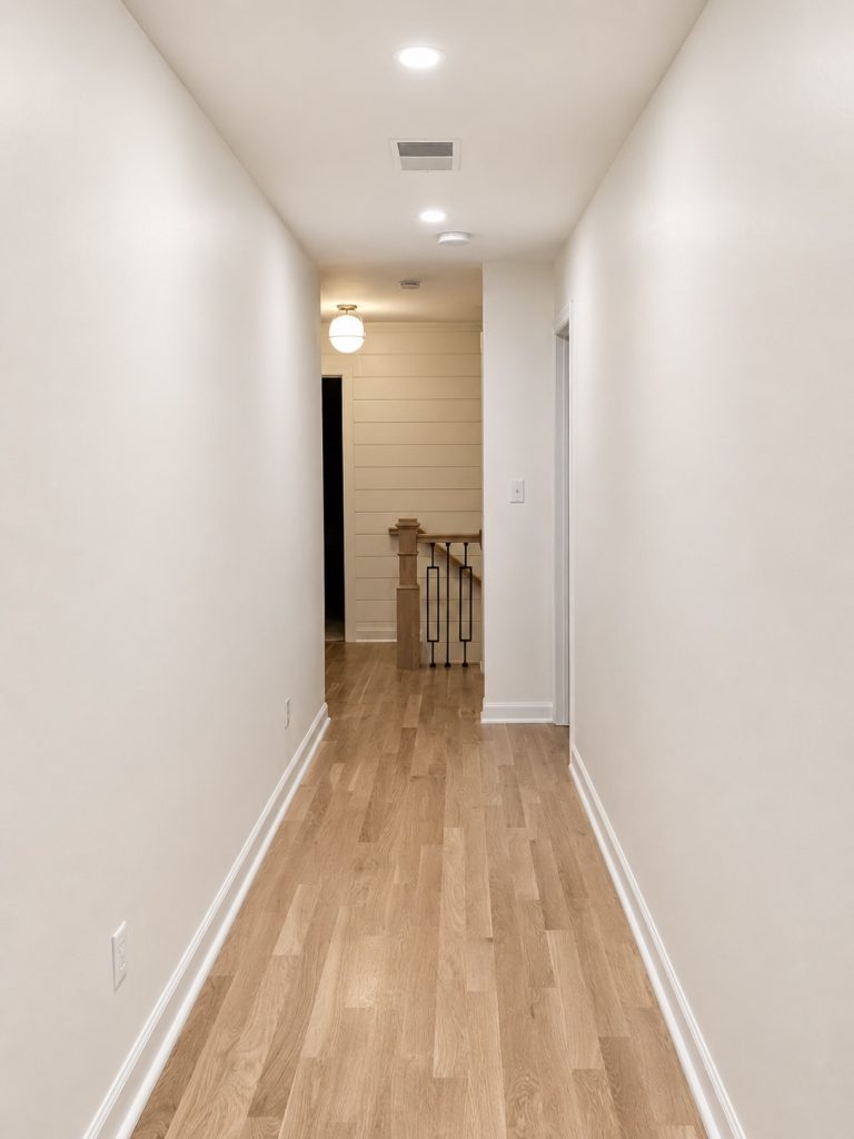 Refined finished hallway