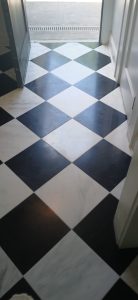 Tiled entryway