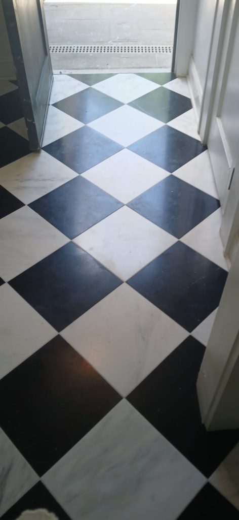 Tiled entryway
